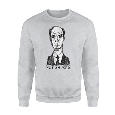 I Am Not Amused Funny Killjoy Joke Sweatshirt