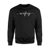 Couples For Him And Her Hubby Wifey Matching Set Sweatshirt