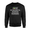 I Love My Wonderful Iranian Husband Flag Heart For Wife Sweatshirt