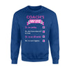 Coach's Wife Checklist Sweatshirt