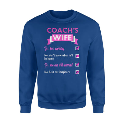 Coach's Wife Checklist Sweatshirt