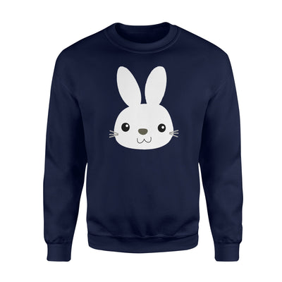 Easter Bunny Cute Face Funny Easter Pascha Holiday  Fleece Sweatshirt