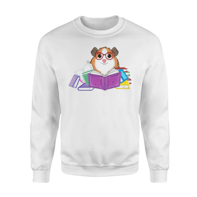 Guinea Pig Book Nerd Love Reading Glasses Funny Gift Sweatshirt