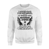 Black Vintage God Angel Smartass Wife Proud Husband Sweatshirt