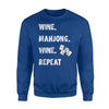 Funny Mahjong Mah Jong Wine Lover Gift Sweatshirt