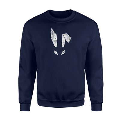 Bad Easter Bunny Geometric Grunge Look Men Woman  Fleece Sweatshirt