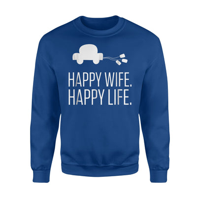 Happy Wife Happy Life Wedding Gift Sweatshirt