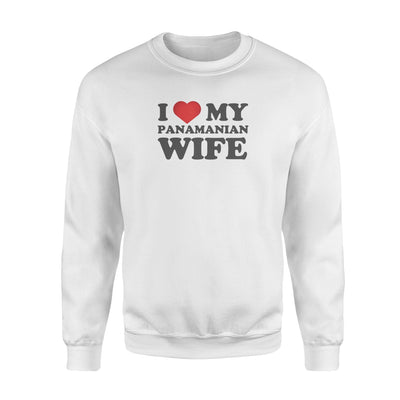 I Love My Panamanian Wife Heart Sweatshirt