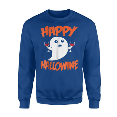 Funny Happy Hallowine Halloween Ghost Costume Sweatshirt