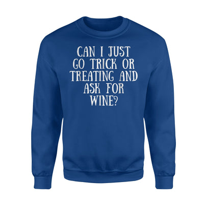 Funny Halloween Wine Trick Or Treat Adult Sweatshirt