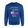 Funny Que Hace Un Pez Nada Pun Joke Spanish Gift Sweatshirt