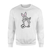 Dab Easter Bunny Rabbit Soccer Football  Fleece Sweatshirt