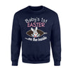 Baby 1st Easter On The Inside Bunny Pregnancy  Fleece Sweatshirt