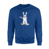 Cute Easter Bunny   Dabbing Bunny  Fleece Sweatshirt