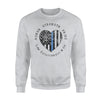 Law Enforcement Wife Thin Blue Line Heart Flag Sweatshirt