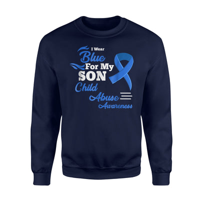 I Wear Blue For My Son Child Abuse Awareness Sweatshirt