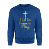 A Lot Can Happen In 3 Days  Easter Tee Graphic Fleece Sweatshirt