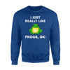 Frogs Amphibian Lover Frog Funny Joke Sweatshirt