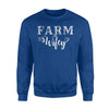 Farm Wifey Farmer Gift Homestead Farming Sweatshirt