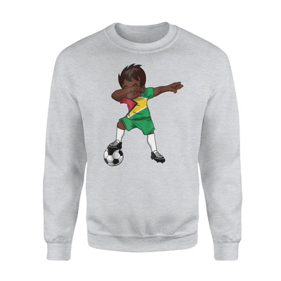 Guyana Guyanese Dabbing Soccer Boy Football Flag Sweatshirt