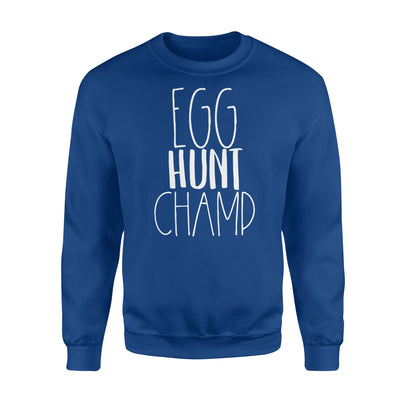 Easter Egg Hunt Champion  Funny Cute Kids Basket Fleece Sweatshirt