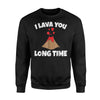 Lava You Pun Joke Volcano Valentines Day Love Sweatshirt