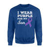 I Wear Purple For My Son Epilepsy Awareness Day Sweatshirt