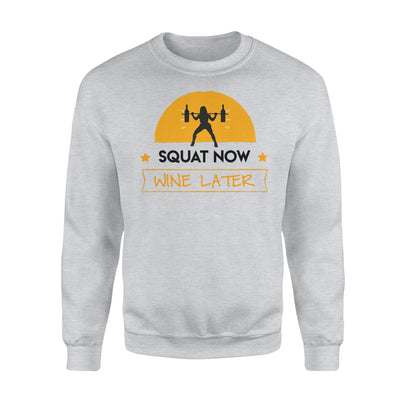 Blt Apparel Squat Now Wine Later Sweatshirt