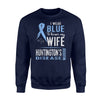 Huntingtons Disease Awareness Wife Warrior Sweatshirt