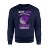 I Wear Purple For My Husband Lupus Awareness Sweatshirt