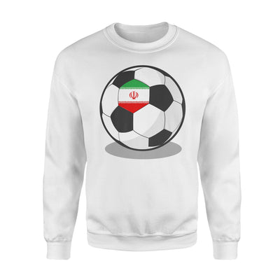 Iranian Flag On Soccer Ball Iran Football Jersey Sweatshirt