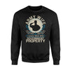 Army Wife I Legally Mess With Government Property Sweatshirt