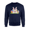 Cute Easter  , Funny Easter   Easter Bunny   Egg Fleece Sweatshirt