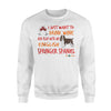 Funny Springer Spaniel Drink Wine And Play Sweatshirt