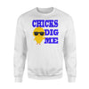 Cute Funny Easter Egg Hunting   For Big Boys Or Toddlers  Fleece Sweatshirt