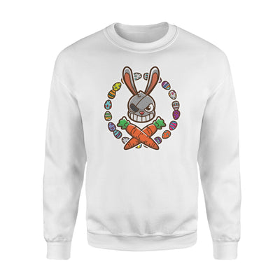 Easter Bunny-Skulls  Bones  Fleece Sweatshirt