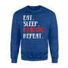 Eat Sleep Book Reading Story Nerd Repeat Daily Life Sweatshirt