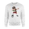 Kids Mexican Dabbing Soccer Girl Mexico Football Gift Sweatshirt