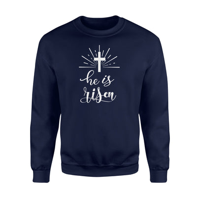 Christian Easter Gifts-He Is Risen Premium  Fleece Sweatshirt