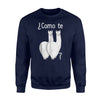 Como Te Llamas Funny Llama Spanish Joke Sweatshirt