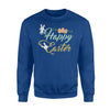 Easter Bunny   For Boys Kids Girls Happy Easter Egg Hunt  Fleece Sweatshirt