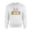 Cute Easter  , Funny Easter   Easter Bunny   Egg Fleece Sweatshirt