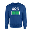 Kids Son Baby Battery Levels Mommy And Baby Matching Sweatshirt