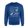 Funny Schnauzer Wine Schnauzer Lovers Gif Sweatshirt