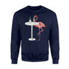 Funny Wine Tasting Pink Flamingo Drinking Fun Party  Sweatshirt