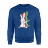 Cool  Dabbing  Easter  Bunny   Easter Egg Hunting  Fleece Sweatshirt