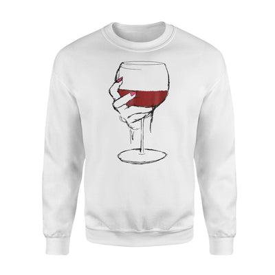 A Large Glass Of Bold Red Wine For Wine Lovers Sweatshirt