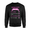 Coach's Wife Checklist Sweatshirt