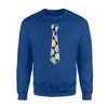 Colorful Neck Tie With Easter Eggs Easter  Fleece Sweatshirt