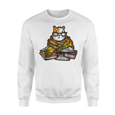 Guinea Pig Book Reading Cavy Pet Librarian Sweatshirt